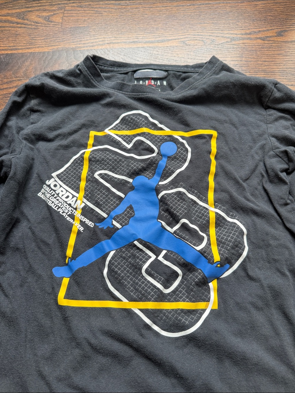 Jordan Black Long-Sleeve Shirt Jumpman.  boys youth size large - Picture 5 of 14